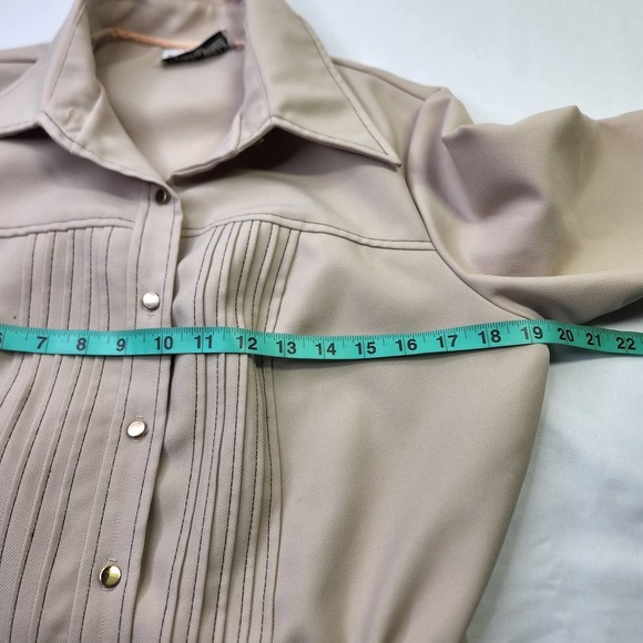 Vintage 1960s Plaza South Polyester Houndstooth Brown Dress Size Small - Picture 6 of 12